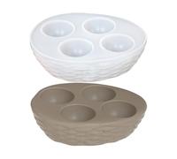 Générique Resin Molds - Silicone Egg Mold Tray | Ugs Tray Rack Organizer Storage Moulds | Silicone Molds Egg Trays for Kitchen Pantry Storage Fridge Frigorifero Easter DIY Making Decor