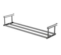 Générique Retractable Shoe Rack, Expandable Under Cabinet Shelf, 18.3-31.5in, Adjustable Storage Organizer, Carbon Steel Construction, Space Saving Solution, for Home Clothing Bedroom Use