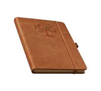 Générique Retro Dotted Journal - Leather Hardcover Diary, Creative Writing Premium Cover Leather Journal for Planning Writing Note Taking Tracking School Work Office Business Trip Daily Organization