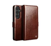 GÉNÉRIQUE Retro leather line CUSTODIA A LIBRO per Samsung Galaxy S26, Marrone