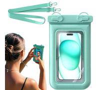 Générique Reusable Waterproof Phone Pouch, Sealing Cellphone Dry Bag, Ipx8 Underwater Protector Case, 9,84 x 5,51 pollici Touch Screen Swimming Accessories for Beach