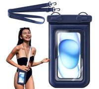 Générique Reusable Waterproof Phone Pouch, Sealing Cellphone Dry Bag, Ipx8 Underwater Protector Case, 9,84 x 5,51 pollici Touch Screen Swimming Accessories for Beach