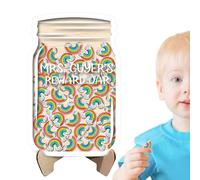 Générique Reward Jar - Wood, Acrilico, 21 x 13,7 cm | Classroom Incentive Chart, Behavior Reward Container | Motivational Tool for Students Teachers, and Parents Classroom Management
