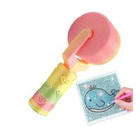 Générique Rhinestone Craft Roller | 4.02In Ergonomic Gem Art Pressing Tool 3D Printed | Comfortable Handle Embroidery Press Accessory Precision Smoothing | DIY Art Painting Crafts