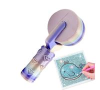 Générique Rhinestone Craft Roller | 4.02In Ergonomic Gem Art Pressing Tool 3D Printed | Comfortable Handle Embroidery Press Accessory Precision Smoothing | DIY Art Painting Crafts