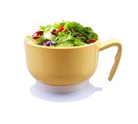 Générique Rice Bowl Container, Food Storage Rice Bowls with Suction Base, Elderly Dinnerware for Easy Feeding, Safe Food Containers with Handle, Adaptive Soup Bowls for Seniors