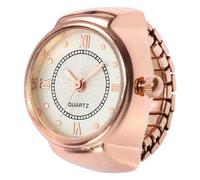 Générique Ring Watch - Elegante | Regalo per partner | Regalo di Natale Mini Watch | Orologio da anello unisex | Party Wear Jewelry | Anello di unico per uomini e fe, Oro rosa