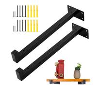 Générique Ripiani invisibili - Supporto da parete in acciaio inossidabile per scaffale, kit di fissaggio grande capacità di carico, accessorio per la casa per cucina bagno soggiorno appartamento