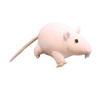 Générique Ripieno - Ràt Peluche | Pelluche Topo, in Pe? Bianco Morbido 15 cm (1 pezzo), Accessorio per ripieno dei cartoni animati, decorazione da roditore realistica | Regalo Gag du Pesisson