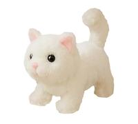 Générique Robot Cat, Plush Toy, Interactive Walking Feature, Realistic Meowing Sounds, Stuffed Animal for Boys, Girls, Nursery, Home, Travel, Companion Playtime, and Gifting Ideas, 5,91 x 2,76 pollici