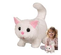Générique Robot Gatto Peluche,Giocattolo Elettronico Peluche Gatto Realistico | Animale Interattivo Peluche con Coda Mescolante E Movimenti Della Testa per