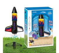 Générique Rocket Launching Toy - Rocket Launch Toy con Paracadute - LED Light-Up Outdoor Activity Science Learning for Park Backyard Playground Courtyard Payage