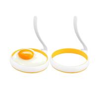 Générique Rotondo Egg Ring Mold, 2 pezzi Nonstick Shaper Set, Professional Kitchen Gadgets for Omelets, Sandwich Maker, Heavy Duty Burger Ring for Camping, Breakfast Meal Prep Tool