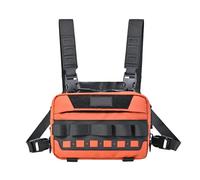 Générique Running Chest Pack, Outdoor Bag, Lightweight Vest Style Pouch with Secure Fit and Ample Storage, Ideal for Women During Jogging, Cycling, Camping, Hunting, Hiking 8.66x5.51x3.54in, arancione