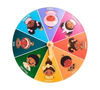 Générique Ruota delle emozioni per | Giocattolo di puzzle educativo in legno,Trottola di gestione delle emozioni per la decorazione lenitiva in aula, ufficio e scuola per adulti