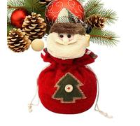 Générique Sacchetti di Natale | Borsa per caramelle di Natale a maglia,Conservazione riutilizzabile decorativa con Babbo Renne pupazzo di neve per imballaggio di, Asciuto, Se référer au