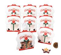 Générique Sacchetti per biscotti natalizi | 8 pezzi riutilizzabili contenitori per feste | sacchetti per biscotti, caramelle e di Natale, per dolci, alimenti, cupcakes, brownies, ciambella