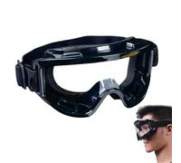 Générique Safety Goggles, Anti Fog Eye Protection, Scratch-Resistant Eyewear, Dust Proof Work Glasses, Over Eyeglasses Protective Gear for Men in Construction Environments Black