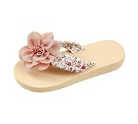 Générique Sandali da donna a fiori per esterni, stile elegante ed estivo, sandali alla moda e comodi per abbigliamento città shopping o per rilassarti look femminile e allegro per la stagione calda