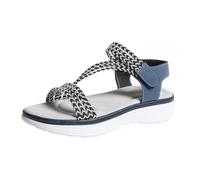 Générique Sandali da donna a punta aperta - Sandalo da passeggio da donna confortevole scarpa esterna nuda piedi confortevoli ciabatte traspiranti scarpe antiscivolo nude piedi allenamento, blu, 40 EU