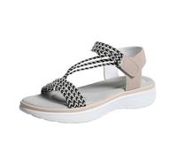 Générique Sandali da donna a punta aperta - Sandalo da passeggio da donna confortevole scarpa esterna nuda piedi confortevoli ciabatte traspiranti scarpe antiscivolo nude piedi allenamento, beige, 42
