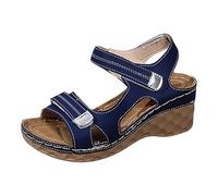 Générique sandali da donna comodi da donna, disponibili in diversi colori, eleganti e versatili. Sandalo donna elegante Sandalo donna vintage nubuck tacco quadrato con cinturino alla caviglia, a, 39