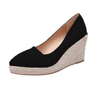 Générique Sandali da donna estivi comodi sandali ortopedici con tacco a zeppa per donna estivi eleganti da spiaggia leggeri tacco a zeppa confortevole romana estate chic