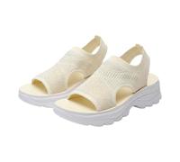 Générique Sandali da donna, estivi, comodi, sport, scarpe da trekking, da donna, traspiranti, sandali, antiscivolo, nudi, chic, sandalette, punta aperta, scarpe casual nude e calzino sandalette, beige