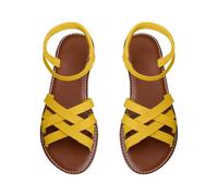 Générique Sandali da donna piatti spartani - Ciabatte da donna, estivo, spiaggia, comodi, estivi, con spose eleganti nude piedi casual, sandali fantasia, scarpe per spiaggia vacanze e tutti i giorni