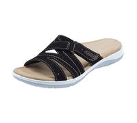 Générique Sandali Donna Comfort Ciabatte Donna Infradito Scarpe Sandali Escursionismo Scarpe Zeppe Clogs Piattaforma In Pelle Estate Ragazza Vintage Pantofole Comfort Per Piedi Larghi, Le Noir, 37 EU