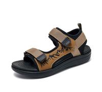 Générique Sandali estivi per ragazzi, scarpe comode e per ragazzi dai 5 ai 13 anni, sandali casual e versatili per l'uso quotidiano, design fisso per un, marrone, 34 EU