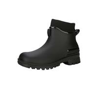 Générique Sandali Piatti Per Con Supporto Arco Plantare Pantaloncini Rain Boots For Womens Ankle Rainboot Garden Boot Ladies Rubber Outside Work With Comfort E Zoccoli Morbida Pelle, Le Noir, 37 EU