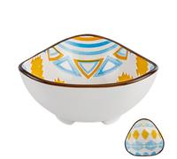 Générique Sauce Dish | Dipping Sauce Dish - Bohemia Snack & Dip Bowls With Eye-Catching Designs | Easy To Clean Ceramic Serving Plate Kitchen Tableware per BBQ Wedding Snack Sushi Home Party
