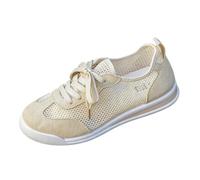 Générique Scarpe casual leggere in maglia traforata con lacci per l'autunno - Scarpe da ginnastica con suola piatta traspiranti