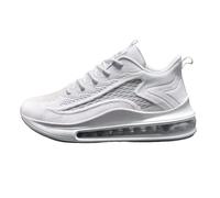 Générique Scarpe Da Corsa Cuscino Aria Uomini Traspirante Carillon, Morbide, Astronomiche Scarpe Da Jogging A Piedi Scarpa Aumento Di Altezza Con Tacco Di Sollevamento Nascosto, Bianco 6 cm, 41 EU