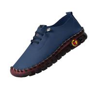 Générique Scarpe da donna in pelle morbida, taglio traspirante e finiture cuciture, suola spessa e spessa, grandi dimensioni, stile retrò romano, per passeggiate quotidiane primavera-estate, BU2, 36