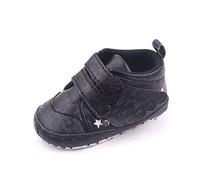Générique Scarpe da ginnastica in pelle per bambini e ragazze, primavera e autunno, angelo, con suola morbida per tuttipice, scarpe piatte casual piatte e ecologiche, Le Noir, 22 EU
