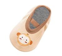 Générique Scarpe da ginnastica Inglese per bambini Calzini da passeggio per bambini Calze Primavera ed Estate per Bambini Scarpe e Calze per la casa per interni Scarpe da tennis Ragazza, marrone, 25