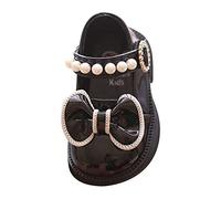 Générique Scarpe Ragazza Morbido Cute Bow Soft First Walk Princess Shoes Piccoli Sandali Per, Le Noir, 23 EU