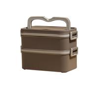 Générique Scatola da pranzo impilabile per adulti - Borsa termica con tracolla, tasche multiple per il pranzo senza perdite al lavoro, picnic, viaggi, campeggio (15L)