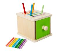 Générique Scatola di ordinamento dei Colori - Abbinamento dei Colori sensoriali, sfide di risoluzione dei problemi | Toys Wood Color Shape Tri Triing Toys, Fun Color Reconntion Games Box