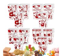 Générique Scatola per dolcetti di Halloween | 12 scatole di popcorn e biscotti per regali di festa | Contenitore per dolci e biscotti per caccia di caramelle forniture per feste di Halloween
