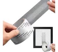 Générique Schermo Patch Tape, Strong Adhesive Mesh, Cuttable Repair with Long Lasting Hold, Window Tent RV Camper Sunroom Porch Balcony Gazebo Pool Railings, Top Quality Screen Accessory, Grey Large