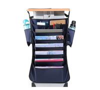 Générique School Desk Side Storage Bag, Sides Organizer with Bottle Pouch, 17,72 x 25,59 pollici Large Capacity Books Holder for Classroom Table Accessories, Students School Supplies