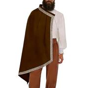 Générique Scialle rinascimentale da uomo - Mantello cavaliere medievale a mezza spalla | Scialle a forma di mantello a mezza spalla | per costume Cosplay Carnevale Halloween Spettacolo e serata