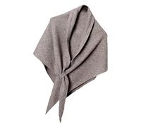 Générique Sciarpa da donna, grande sciarpa a scialle avvolgente, per donna, accessorio triangolare versatile per matrimonio, spiaggia, inverno, autunno, ufficio, Colore Moka, Se référer au descriptif