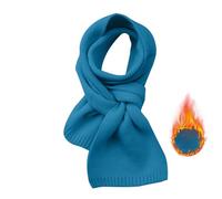 Générique Sciarpa di Miss France For Women Autunno And Inverno Solid Color Patch Versatile E Fashionable Knitted Scarf Oro Lettera, azzurro, A