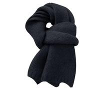 Générique Sciarpa in cotone nero Knitted Scarf For Women's Winter Versatile Soft And Warm Woolen Scarf Sciarpa Uomo Blu, Le Noir, A