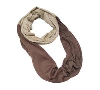 Générique Sciarpa Infinity Donna Girocollo Due Colori Contrastati, marrone cachi, Se référer au descriptif