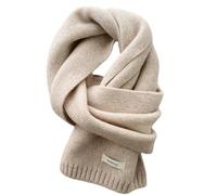 Générique Sciarpe invernali a maglia sciarpa in lana calda e morbida tinta unita lunga sciarpa in cashmere Wool Scarf per donne uomo 160 x 20 cm